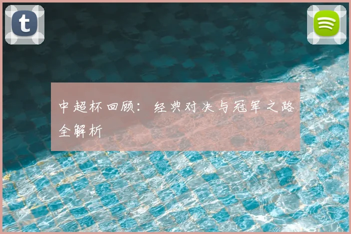 中超杯回顾：经典对决与冠军之路全解析